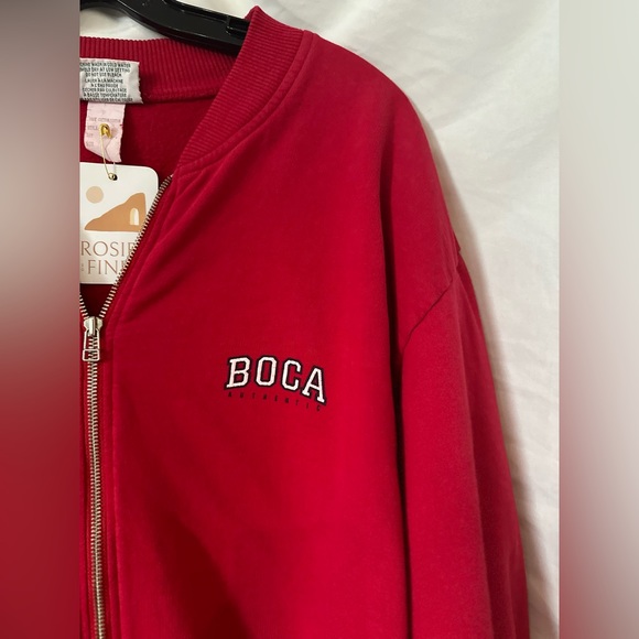 Vintage red Boca zip up - Picture 4 of 7